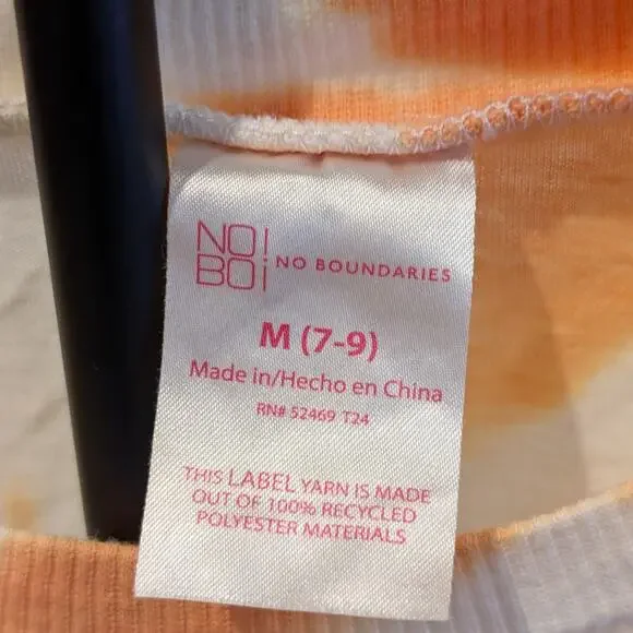 No Boundaries Orange and Yellow Tie-Dye Kids Tee - Picture 3 of 3